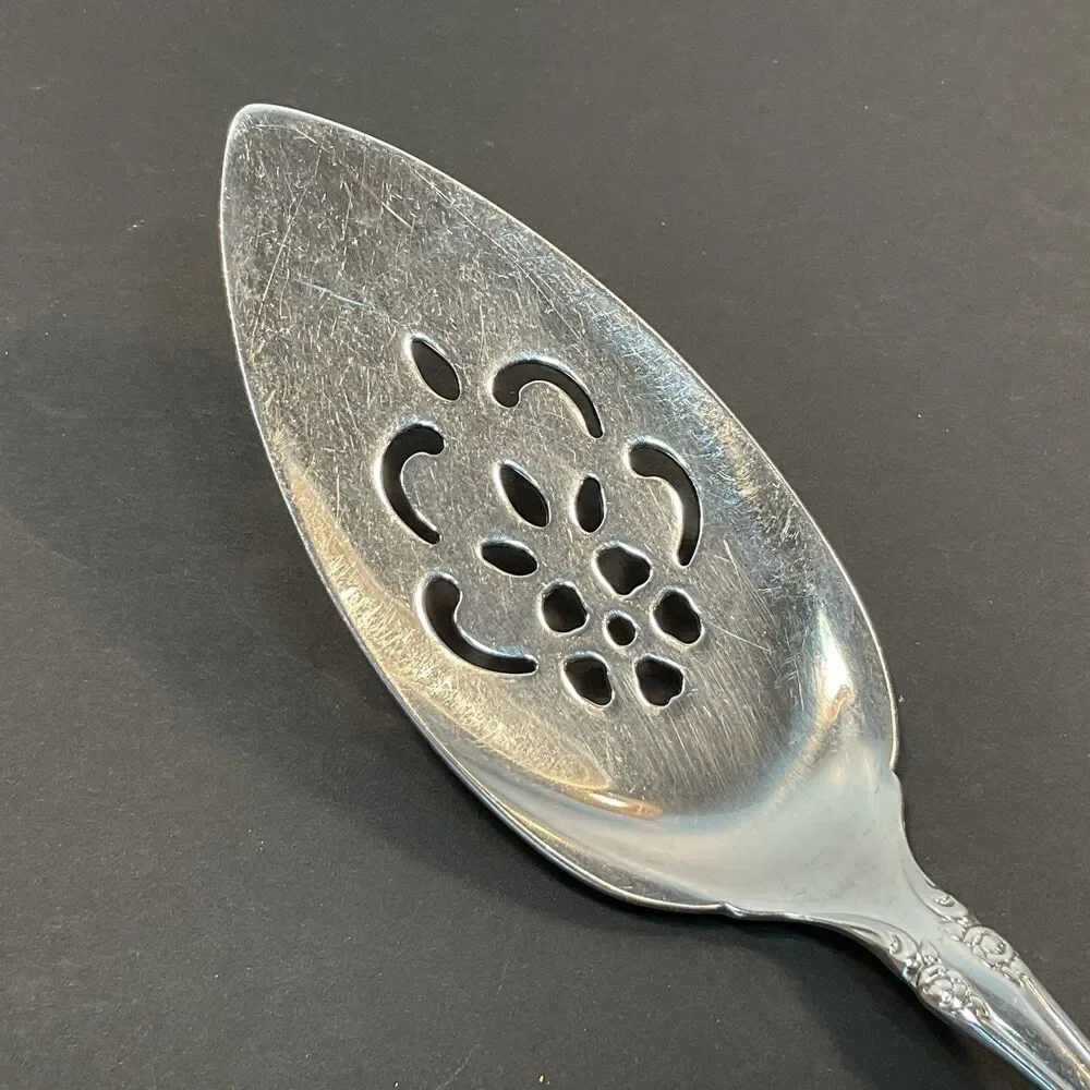 Oneida BRAHMS Pierced Cake Pie Server Stainless Serving Flatware Silverware